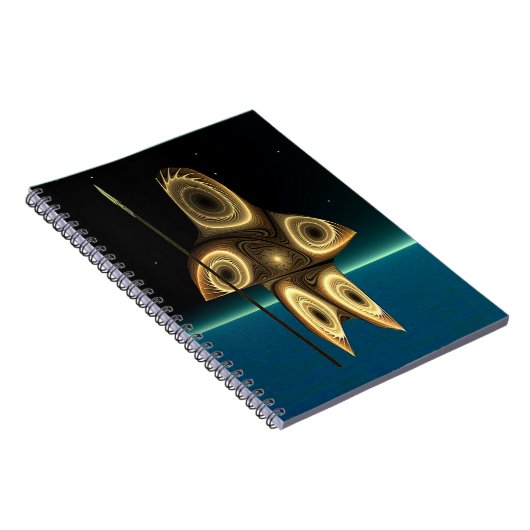 Fractal Inuit Hunter Notitieboek (Rechterzijde)