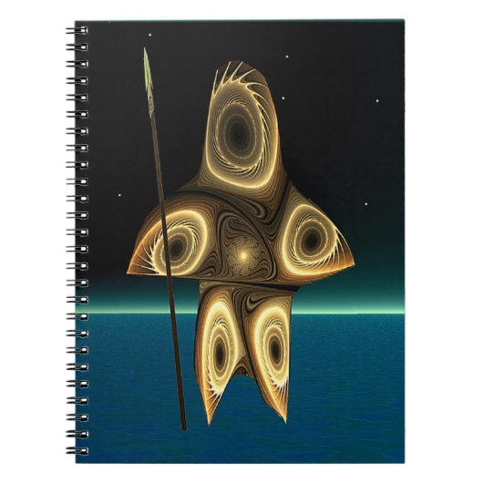 Fractal Inuit Hunter Notitieboek (Voorkant)