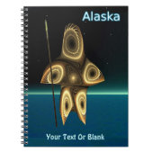 Fractal Inuit Hunter Notitieboek (Voorkant)
