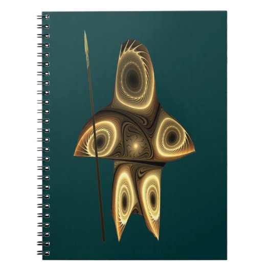 Fractal Inuit Hunter Notitieboek (Voorkant)