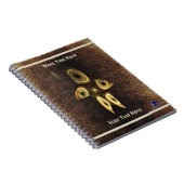 Fractal Inuit Hunter op Cariou Fur Notitieboek (Rechterzijde)