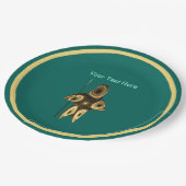 Fractal Inuit Hunter Paper Borden Papieren Bordje (Gekanteld)