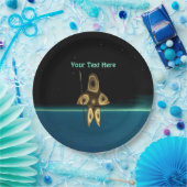 Fractal Inuit Hunter Papieren Bordje (Feest)