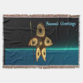 Fractal Inuit Hunter - Seizoensgroeten Deken (Voorkant)