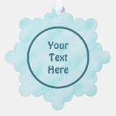 Fractal Inuit Hunter - Seizoensgroeten Ornament Kaart (Achterkant)