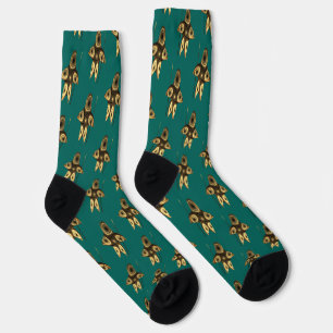 Fractal Inuit Hunter Socks Sokken