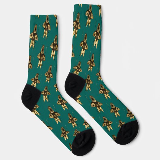 Fractal Inuit Hunter Socks Sokken (Rechts)