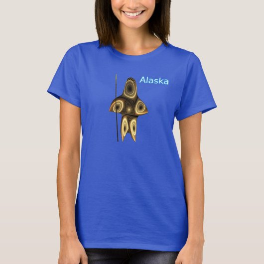 Fractal Inuit Hunter T-shirt (Voorkant)
