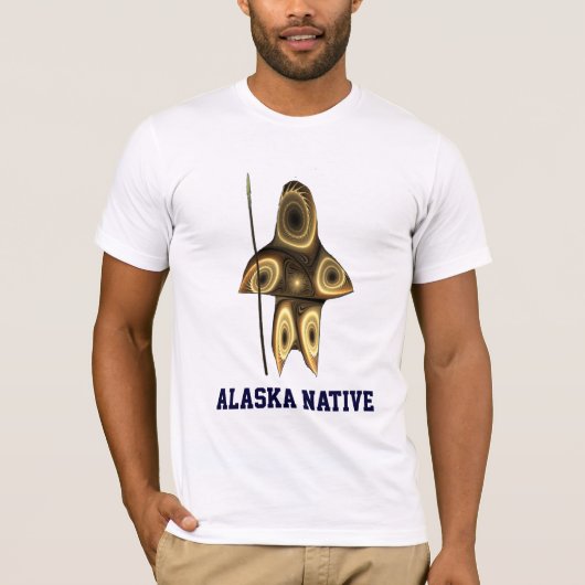 Fractal Inuit Hunter T-shirt (Voorkant)