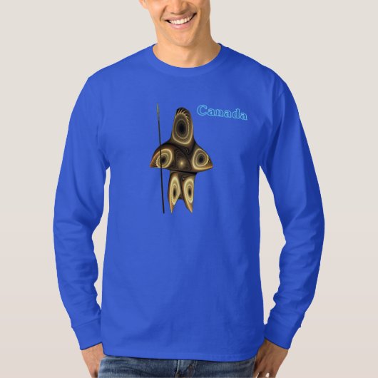 Fractal Inuit Hunter T-shirt (Voorkant)