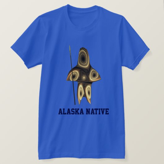 Fractal Inuit Hunter T-shirt (Design voorkant)