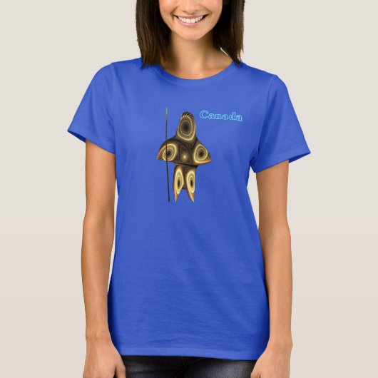 Fractal Inuit Hunter T-shirt (Voorkant)