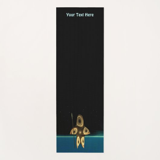 Fractal Inuit Hunter Yogamat (Voorkant)