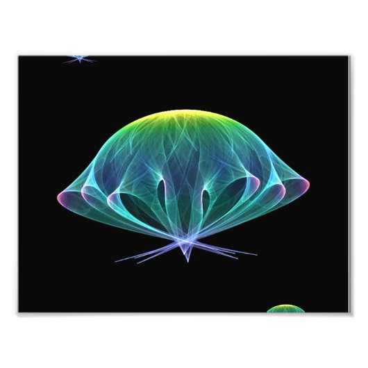 Fractal Jellyfish Foto Afdruk (Voorkant)