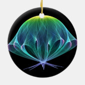 Fractal Jellyfish Keramisch Ornament (Achterkant)