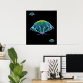 Fractal Jellyfish Poster (Thuiskantoor)