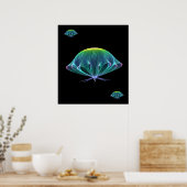 Fractal Jellyfish Poster (Keuken)