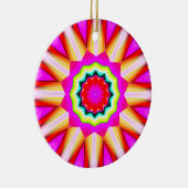 Fractal Kaleidoscoop 01 Keramisch Ornament (Rechts)