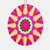 Fractal Kaleidoscoop 01 Keramisch Ornament (Links)