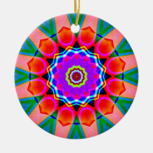 Fractal Kaleidoscoop 03 Keramisch Ornament