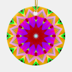 Fractal Kaleidoscoop 04 Keramisch Ornament