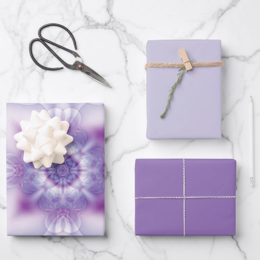 Fractal Kaleidoscoop Inpakpapier Vel (Voorkant)