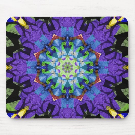 Fractal kaleidoscoop muismat (Voorkant)