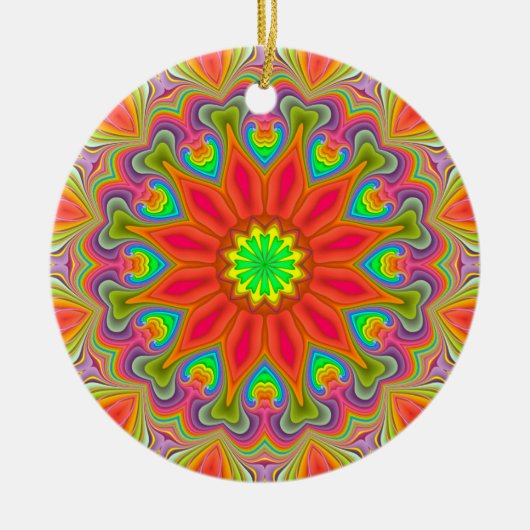 Fractal Kaleidoscope Ambrosia Delight Ornament (Voorkant)