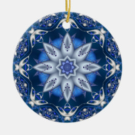 Fractal Kaleidoscope Winter Delight Ornament