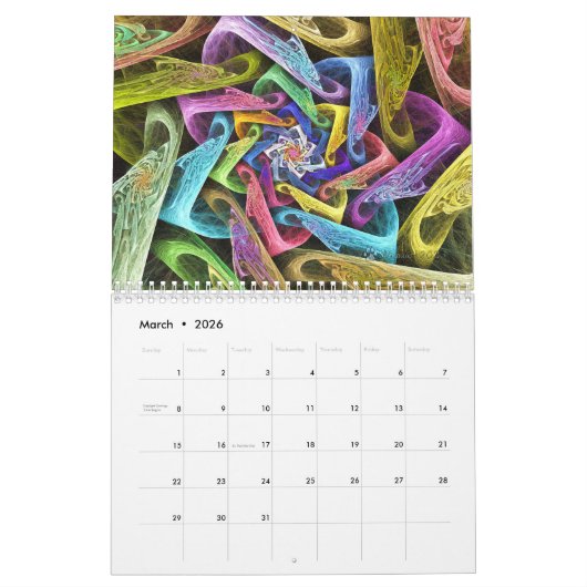 Fractal Kalender 2024 (Mar 2026)