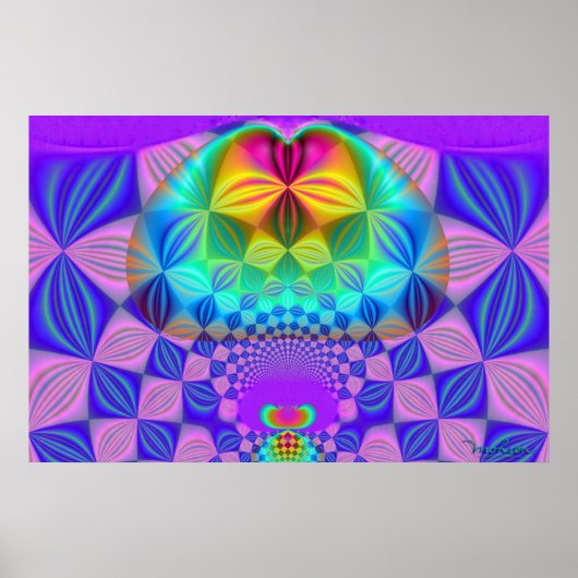 Fractal Karl Marx Poster (Voorkant)