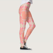 Fractal Kousenband Pink+Oranje Leggings ★ Psydefx★ (Rechts)