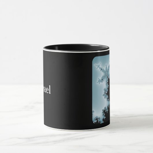 Fractal kunst met Mandelbrot citaat, Mok (Midden)