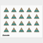 Fractal Lace Gift Label Name plate Triangle Sticke (Vel)