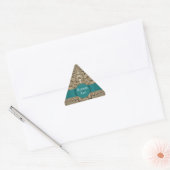 Fractal Lace Gift Label Name plate Triangle Sticke (Envelop)