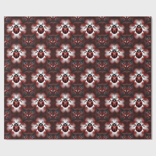 Fractal Ladybird Art Design, Cadeaupapier (Vlak)
