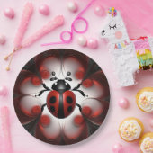 Fractal Ladybug Art Design, Papieren Bordje (Feest)