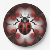 Fractal Ladybug Art Design, Papieren Bordje (Voorkant)