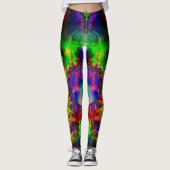 Fractal Leggings, Beetle Juice Leggings (Voorkant)