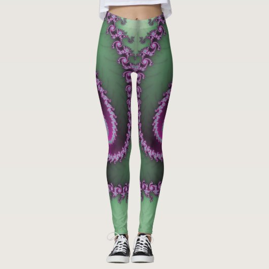 Fractal Leggings ~ Mandelbrot ~ Fibonacci ~ * ~ (Voorkant)