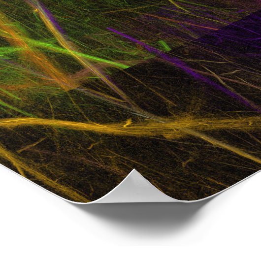 Fractal Lightning (Storm vlam) Poster (Hoek)