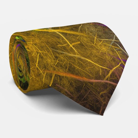 Fractal Lightning (Storm vlam) Stropdas (Opgerold)