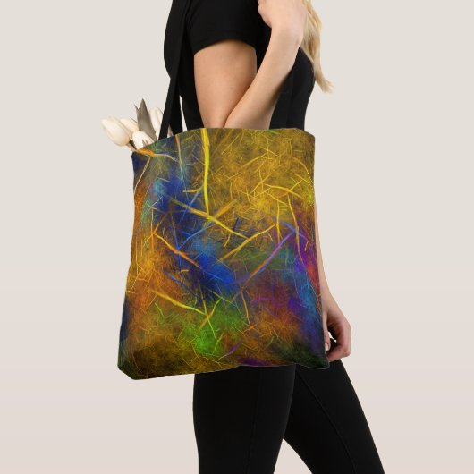 Fractal Lightning (Storm vlam) Tote Bag (Dichtbij)