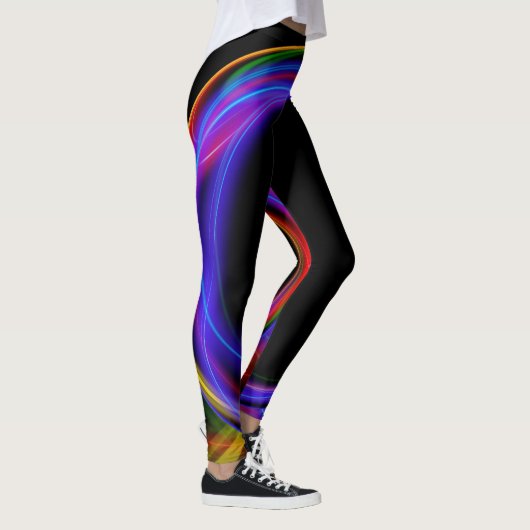 Fractal Lights Abstract Leggings (Rechts)