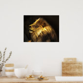 Fractal lion poster (Keuken)