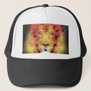 Fractal lion trucker pet