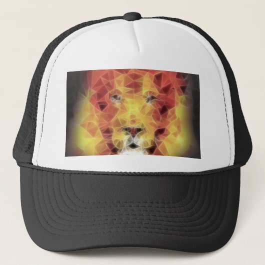 Fractal lion trucker pet (Voorkant)