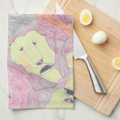 Fractal Lions-handdoek Theedoek (Quarter Fold)