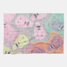 Fractal Lions-handdoek Theedoek