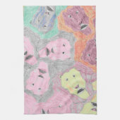 Fractal Lions-handdoek Theedoek (Verticaal)